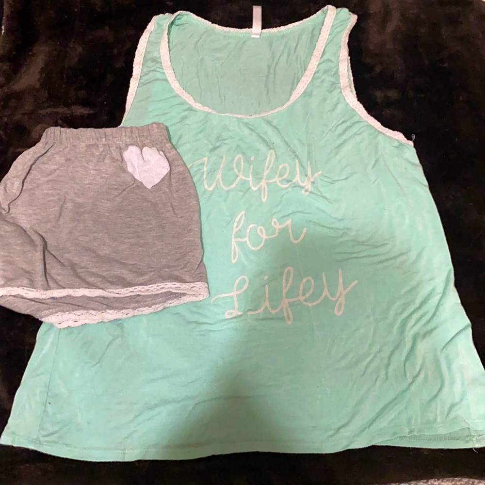 Turquoise Bride pajamas